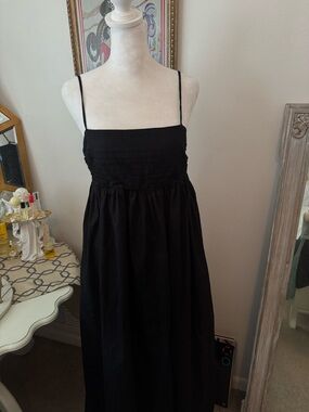 Black Spaghetti Strap Maxi Dress